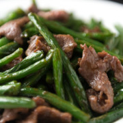 21. 四季豆炒牛肉 Round Beans Stir-Fried with Beef