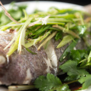 27. 葱姜鱼 Fresh Snapper Fish with Ginger &amp; Spring Onion